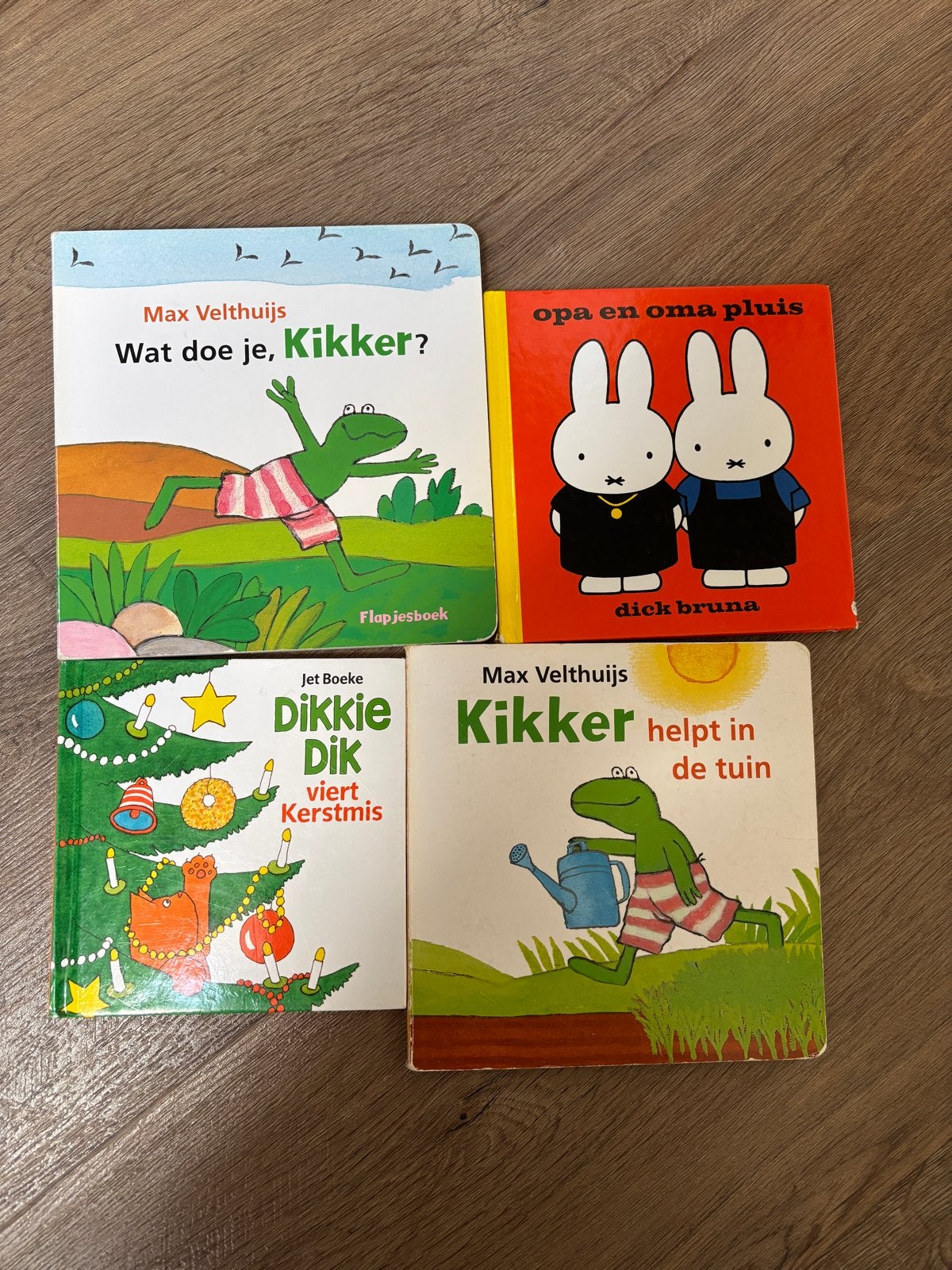 4 kinderboeken: Kikker, Dikkie Dik en Nijntje, Gelezen, Fictie algemeen, Jongen of Meisje, Ophalen of Verzenden
