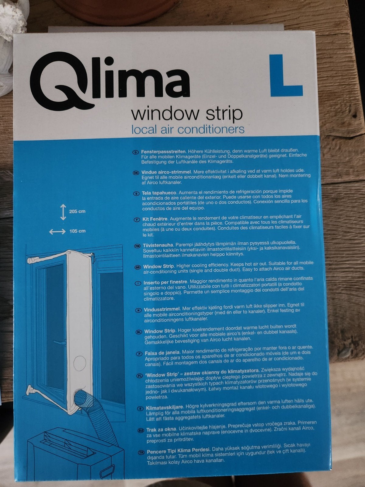 Qlima Window Strip voor Mobiele Airco - Nieuw in Doos, Ophalen of Verzenden