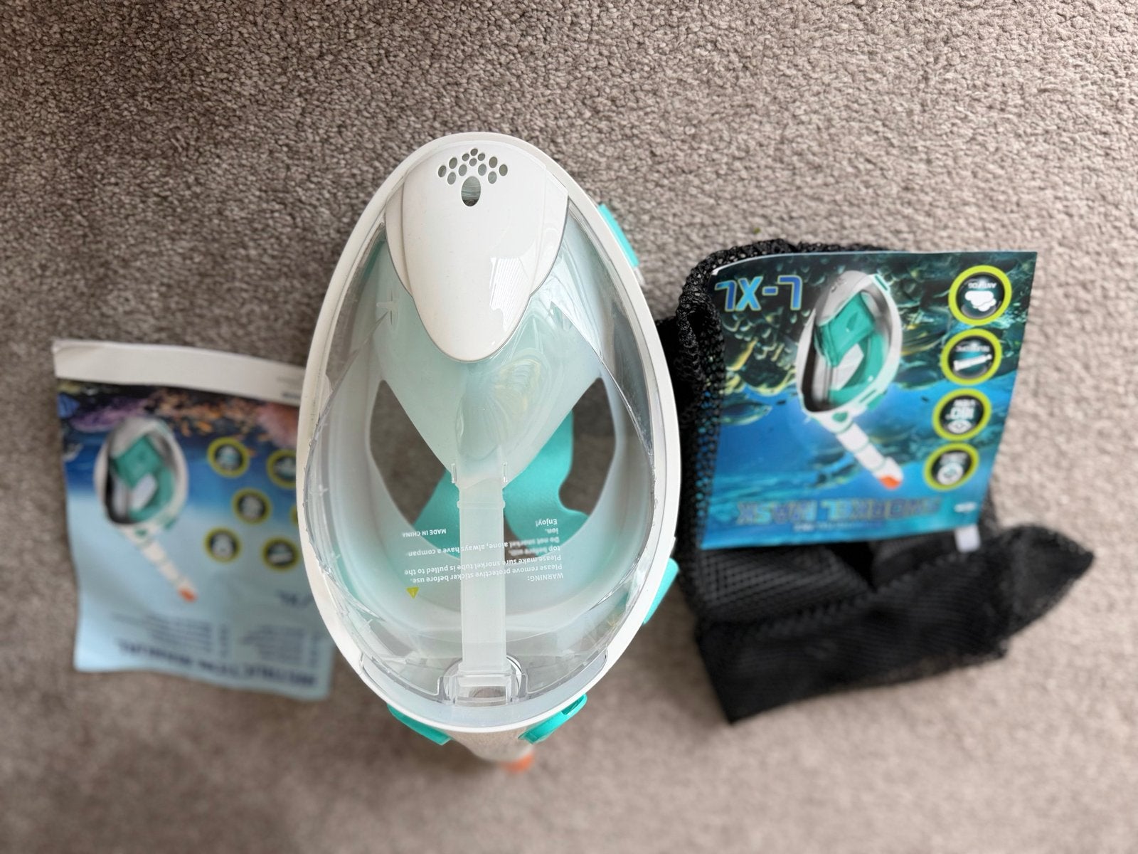 2x Nieuw Snorkelmasker L-XL - Nooit gebruikt!, Ophalen of Verzenden, Nieuw, Snorkelmasker