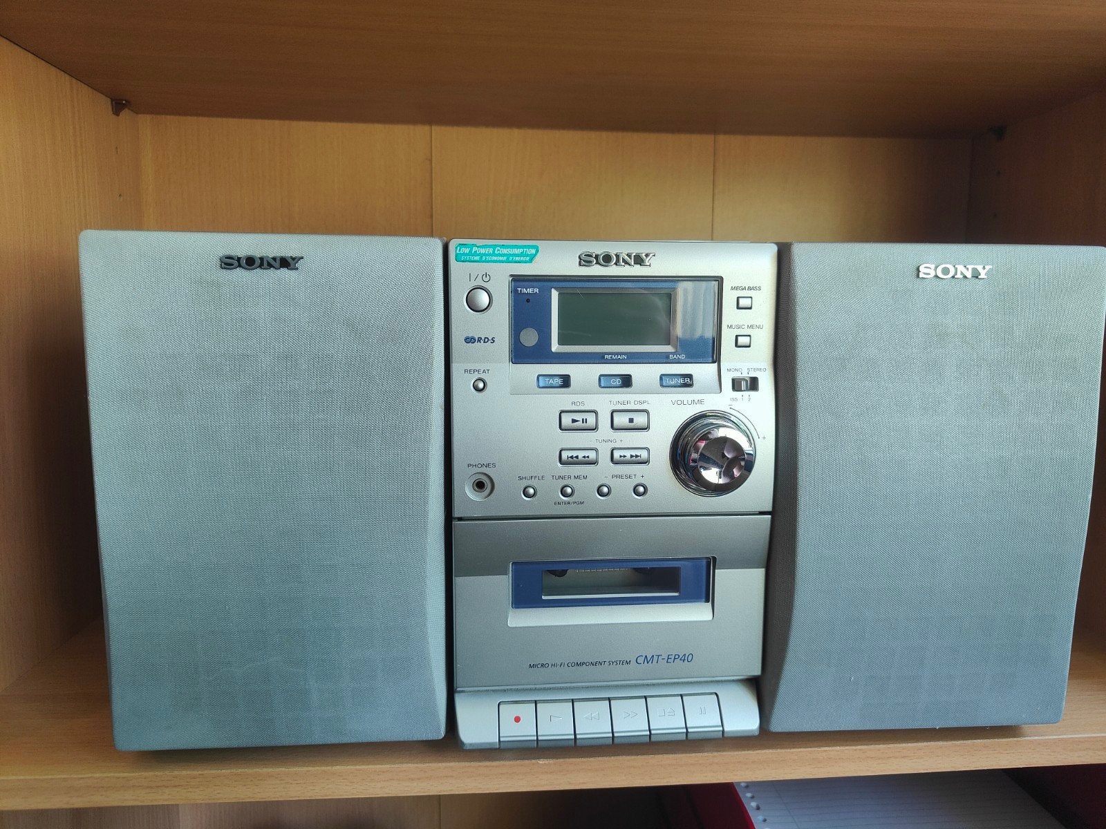 Sony CMT-EP40 Micro Hi-Fi Component Systeem met Speakers, Ophalen of Verzenden, Gebruikt, Cassettedeck, Sony
