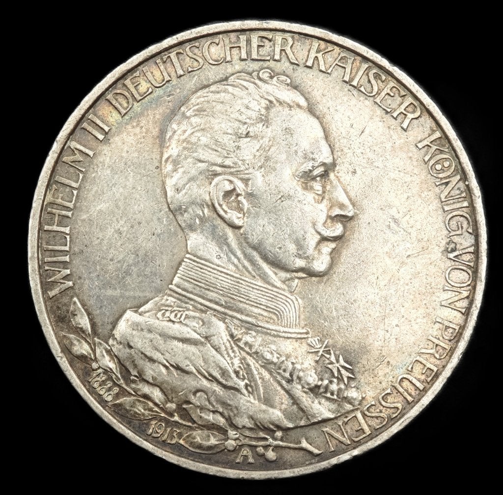 3 Mark Pruissen 1913 ''25 Jaar Regeringjubileum'', Ophalen of Verzenden, Duitsland, Losse munt, Zilver