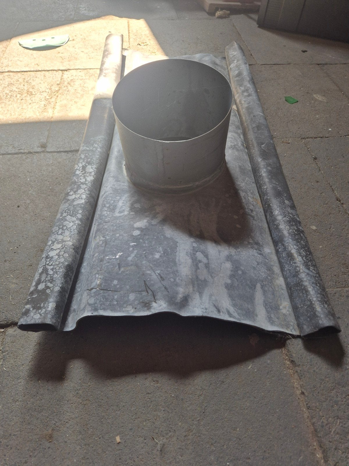 Loodslab met pijpdoorvoer 125mm, Overige materialen, Overige typen, Nieuw, Ophalen of Verzenden