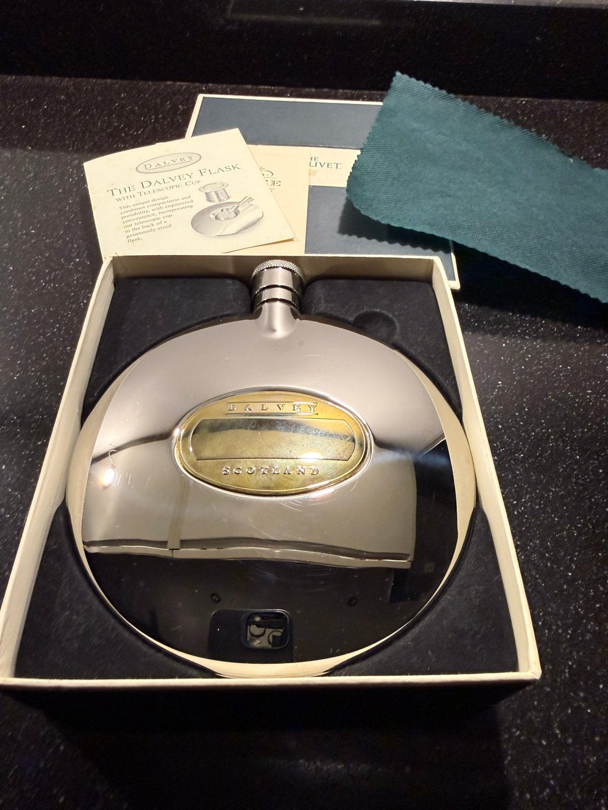 Dalvey heupfles, Ophalen of Verzenden, Staal, Overige merken, 1960 of later