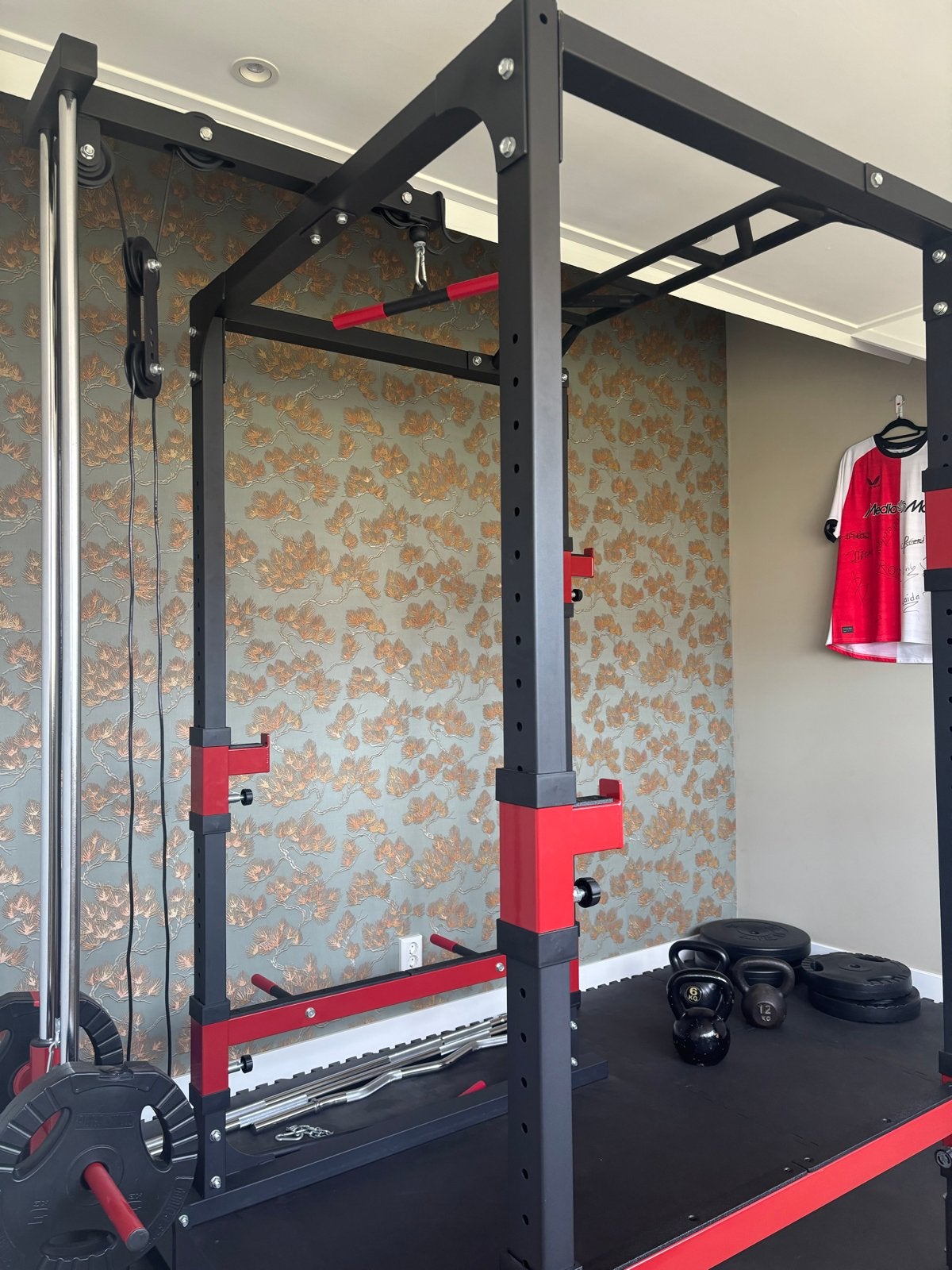 Power Rack met Kabelstation en Optrekstang, Sport en Fitness, Ophalen, Zo goed als nieuw, Armen, Overige typen