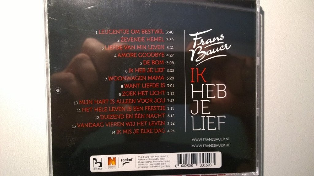 Frans Bauer - Ik Heb Je Lief, Ophalen of Verzenden, Zo goed als nieuw, Levenslied of Smartlap, Album