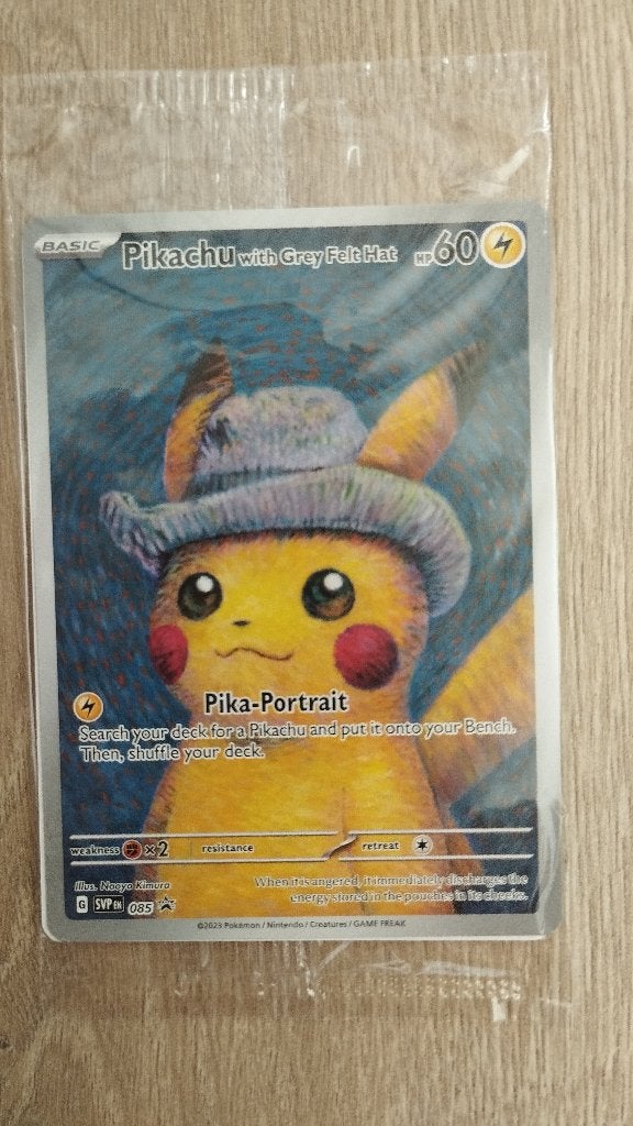 Pikachu Van Gogh kaart (sealed), Ophalen, Nieuw, Losse kaart