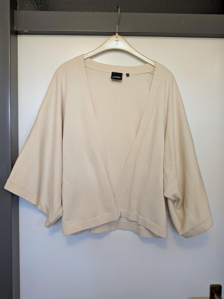 Poools Kimono Vest - Maat 40, Kleding | Dames, Truien en Vesten, Maat 38/40 (M), Beige, Ophalen of Verzenden, Zo goed als nieuw