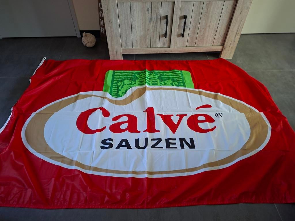 Calve vlag, Ophalen of Verzenden, Zo goed als nieuw, Reclamebord
