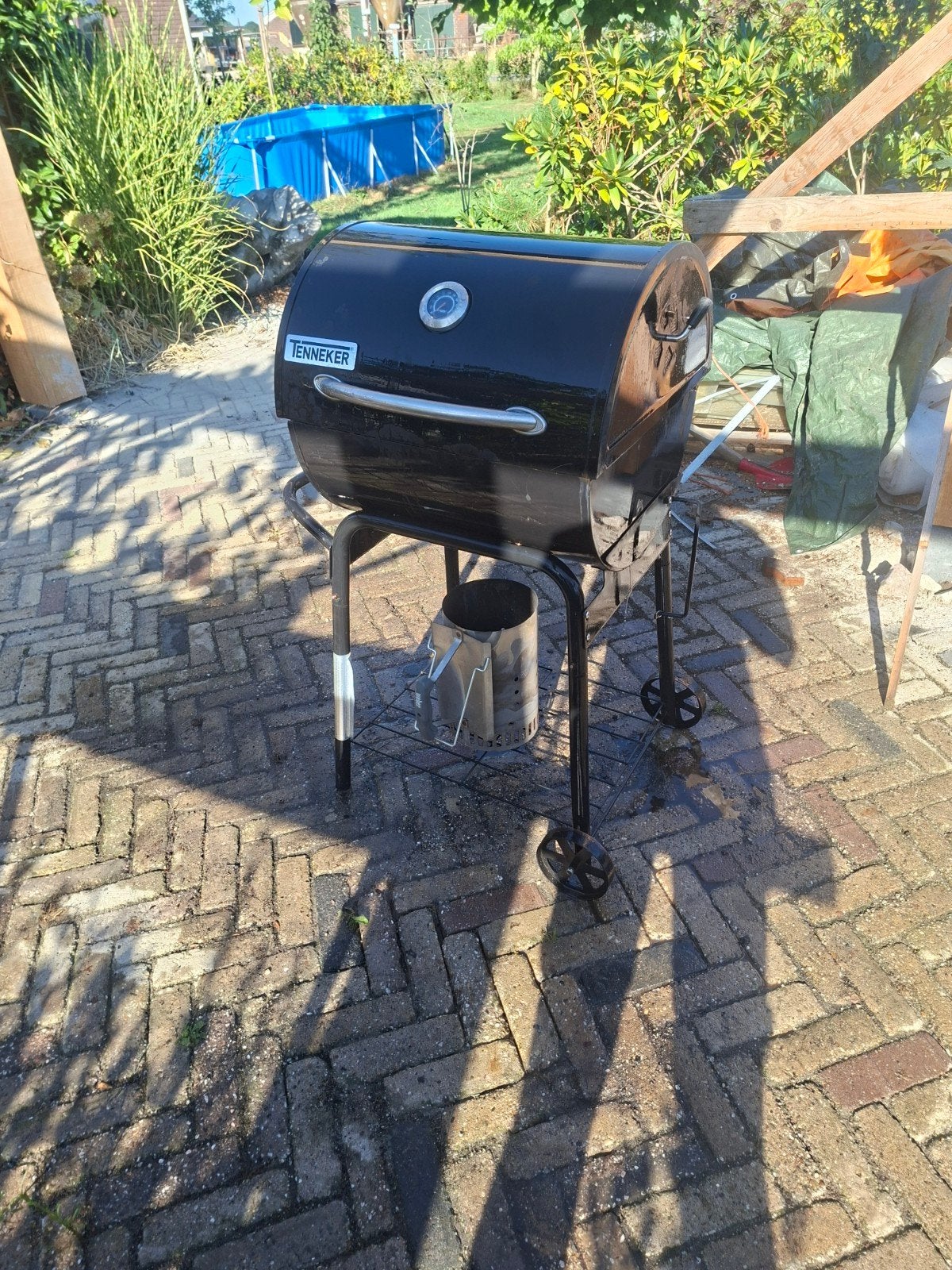 Teneker BBQ Kolenbarbecue met thermometer, Ophalen of Verzenden, Gebruikt, Teneker