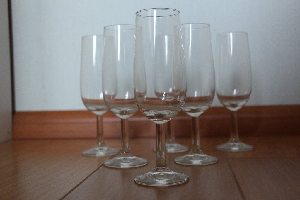 5 champagne/prosecco glazen van Royal Leerdam, Antiek en Kunst, Antiek | Glas en Kristal, Verzenden