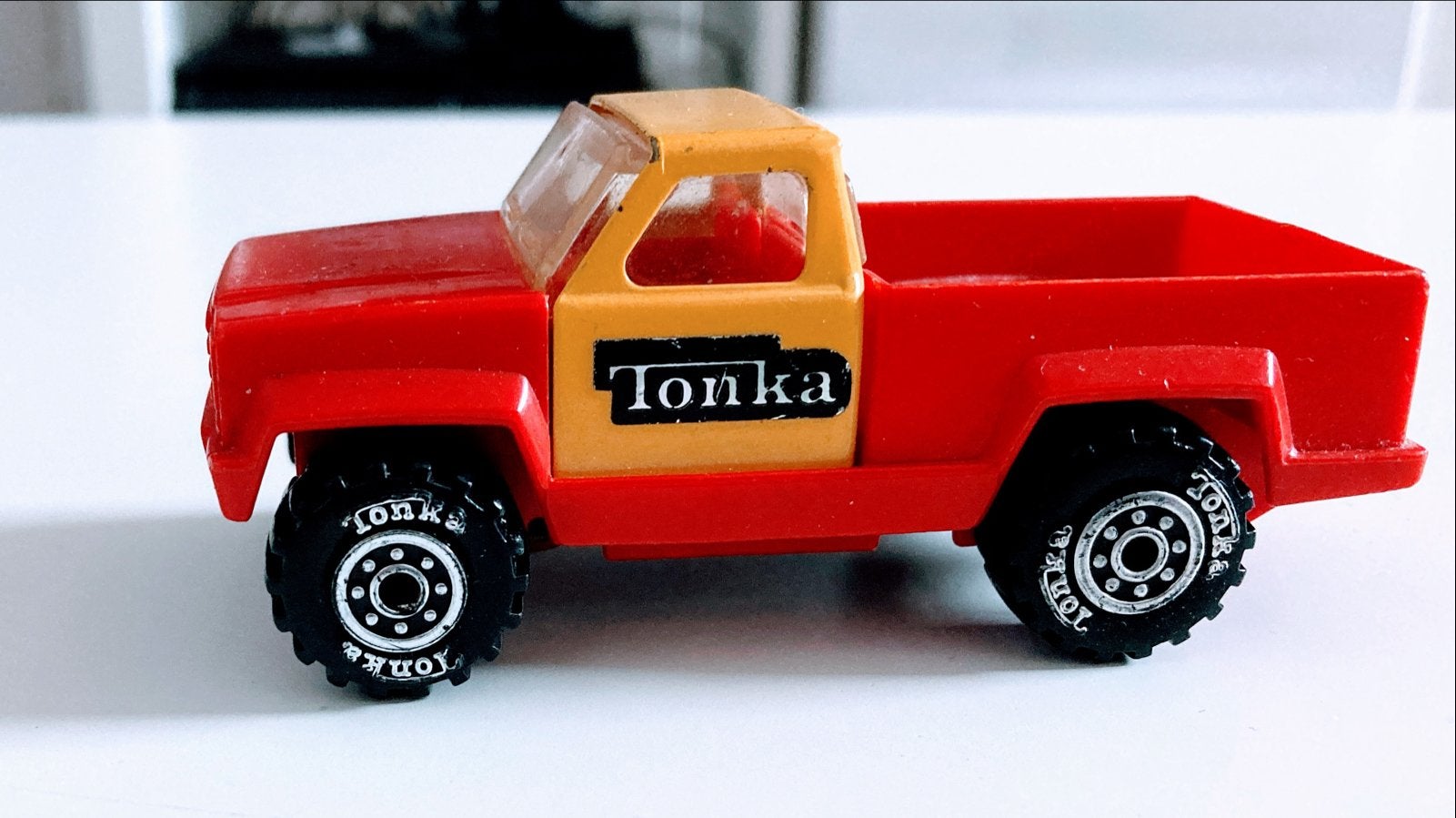 Vintage Tonka Pick-up Truck Rood/Geel - Made in USA 1978, Kinderen en Baby's, Speelgoed | Speelgoedvoertuigen, Ophalen, Gebruikt