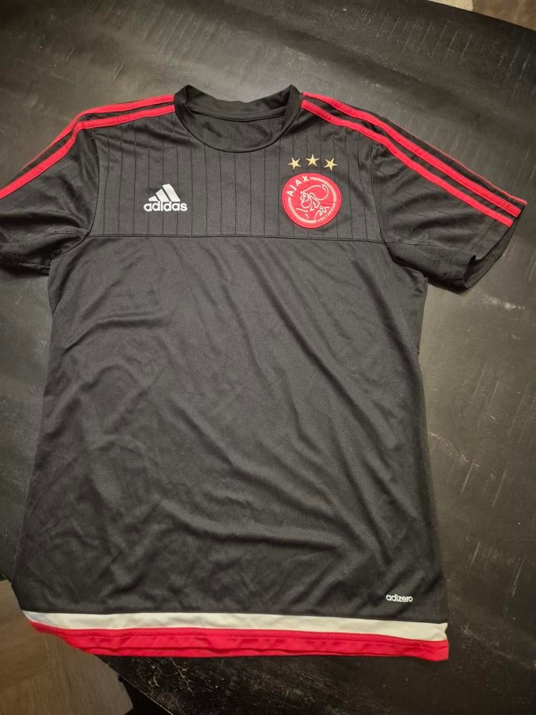 Ajax Adidas Adizero Trainingsshirt Zwart Rood Maat L, Kleding | Heren, T-shirts, Maat 48/50 (M), Zwart, Ophalen of Verzenden, Zo goed als nieuw