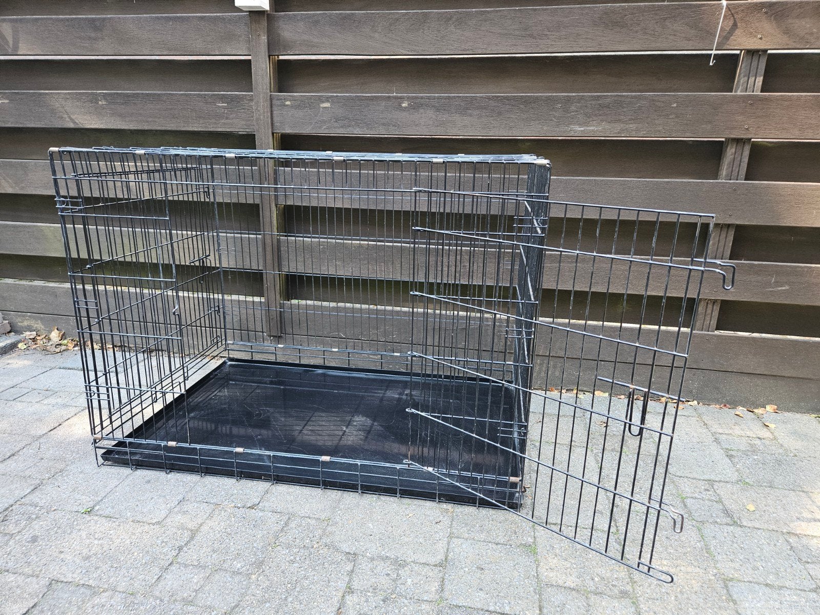 hondenbench 118 cm  zwart, Dieren en Toebehoren, Ophalen, Gebruikt