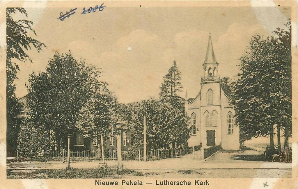 388-455-033 Nieuwe Pekela  Luthersche Kerk, Verzenden, Voor 1920, Groningen