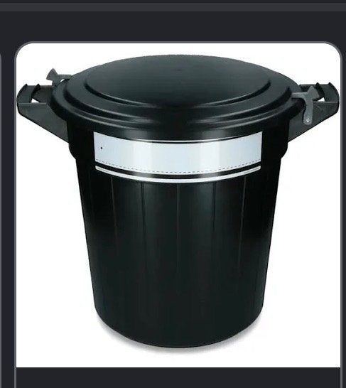 Voerton 60 liter - Zwart, met gebruikssporen, Ophalen, Overige soorten