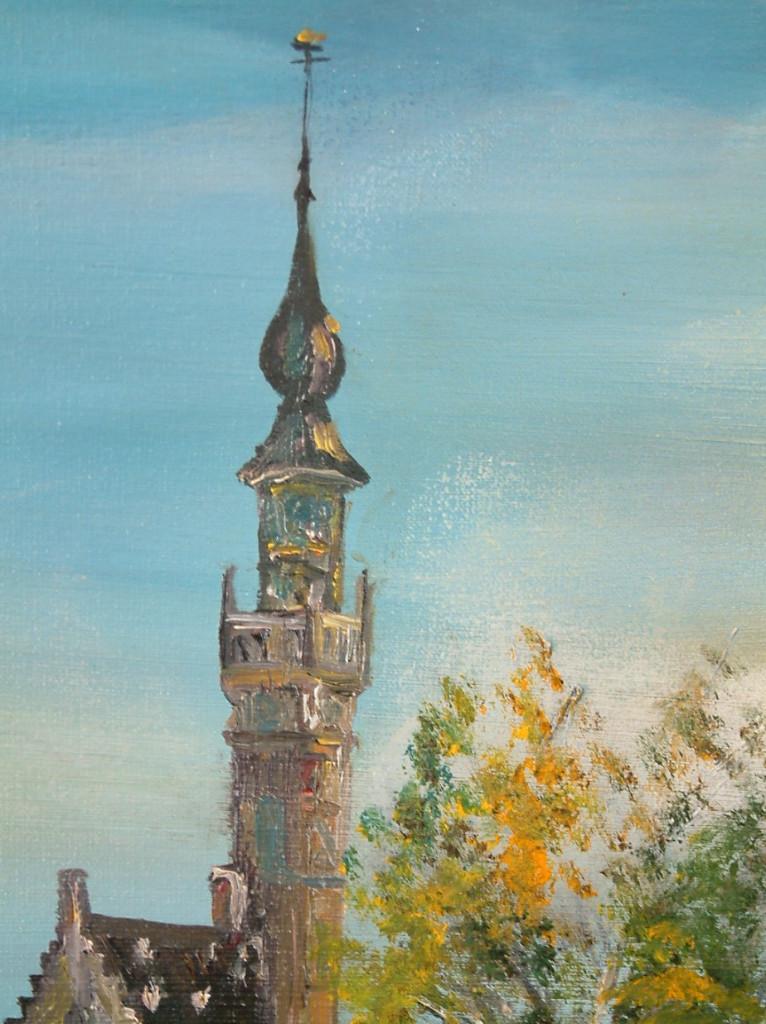 Veere  120 x 80  Schilderijen Jac Caljouw  Arnemuiden, Ophalen