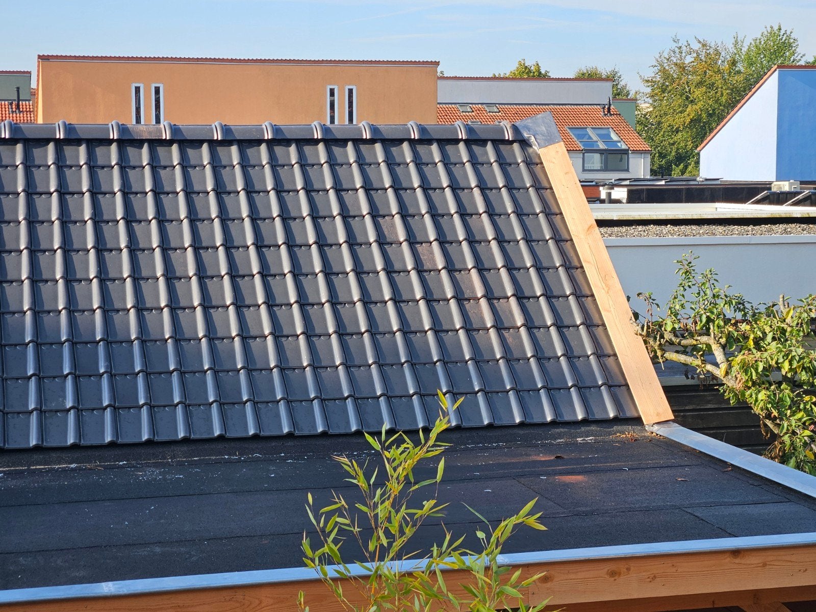 TDN 44 Leikleur Verglaasd dakpan 160 stuks, Doe-het-zelf en Verbouw, Ophalen, Steen of Klei, Nieuw, 15 m² of meer
