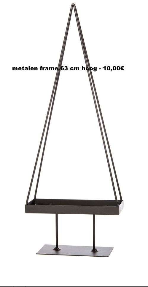 metalen standaard ca 63 cm, Tuin en Terras, Nieuw, Ophalen of Verzenden, Metaal, Overige vormen