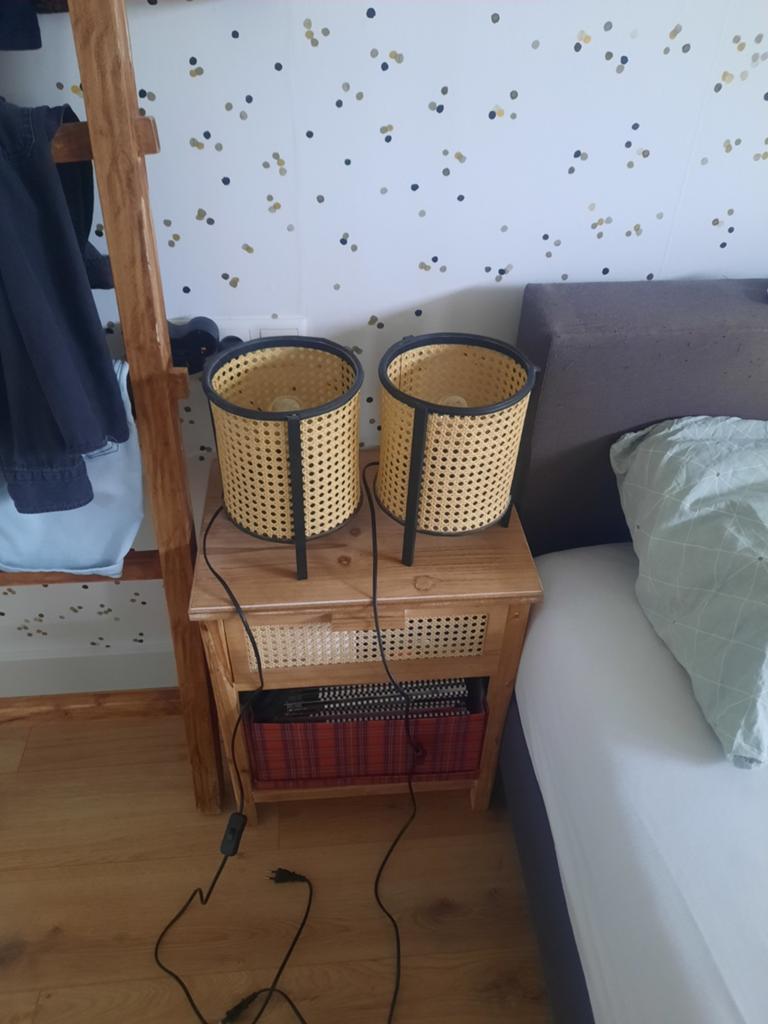 Nachtlampjes set van 2, Antiek en Kunst, Ophalen of Verzenden
