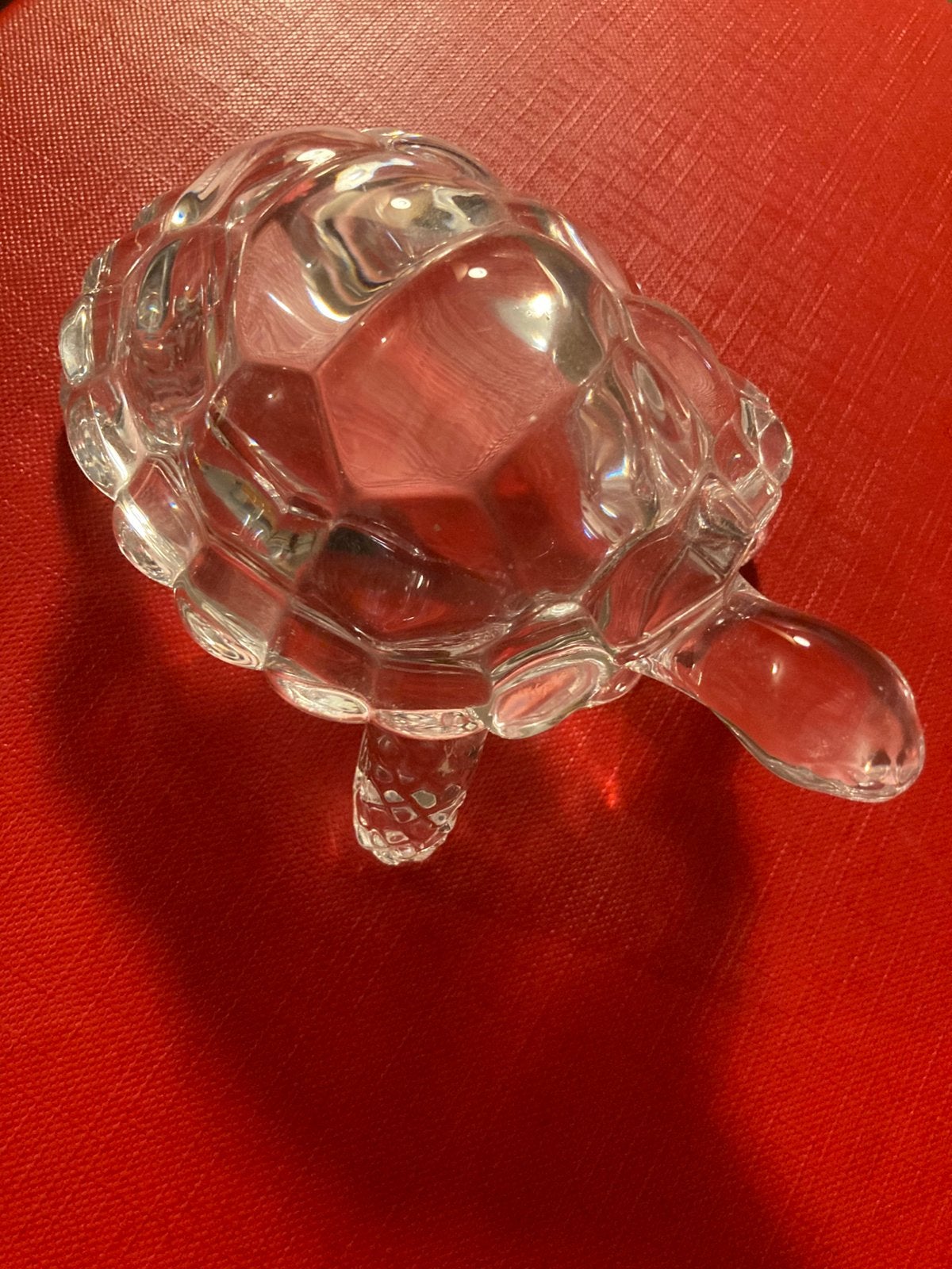 Beeld schildpad glas, Verzamelen, Ophalen of Verzenden, Zo goed als nieuw, Dier
