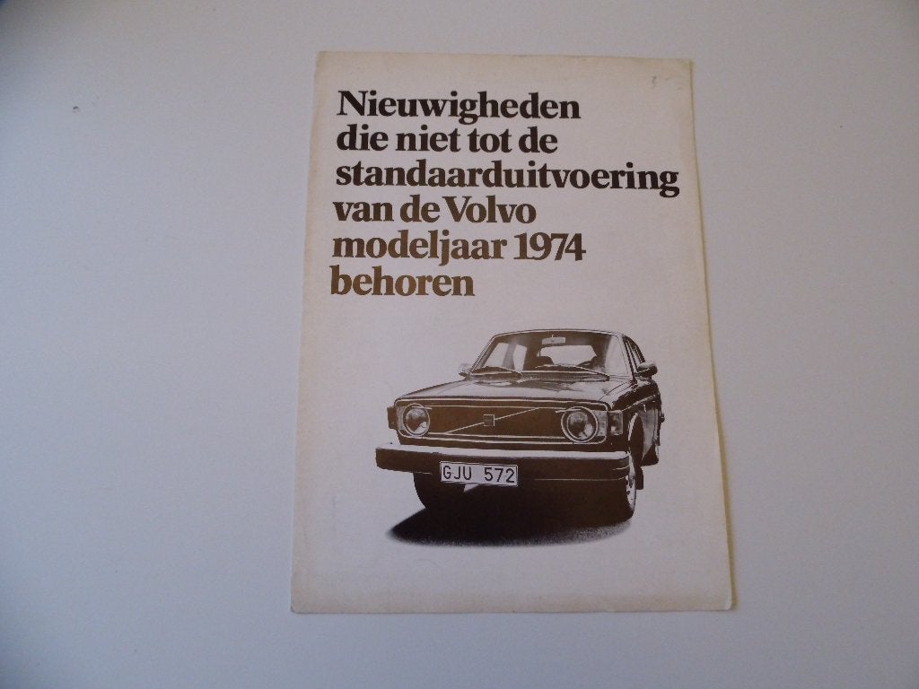Volvo accessoires 140 serie 1974, Boeken, Verzenden, Zo goed als nieuw, Volvo