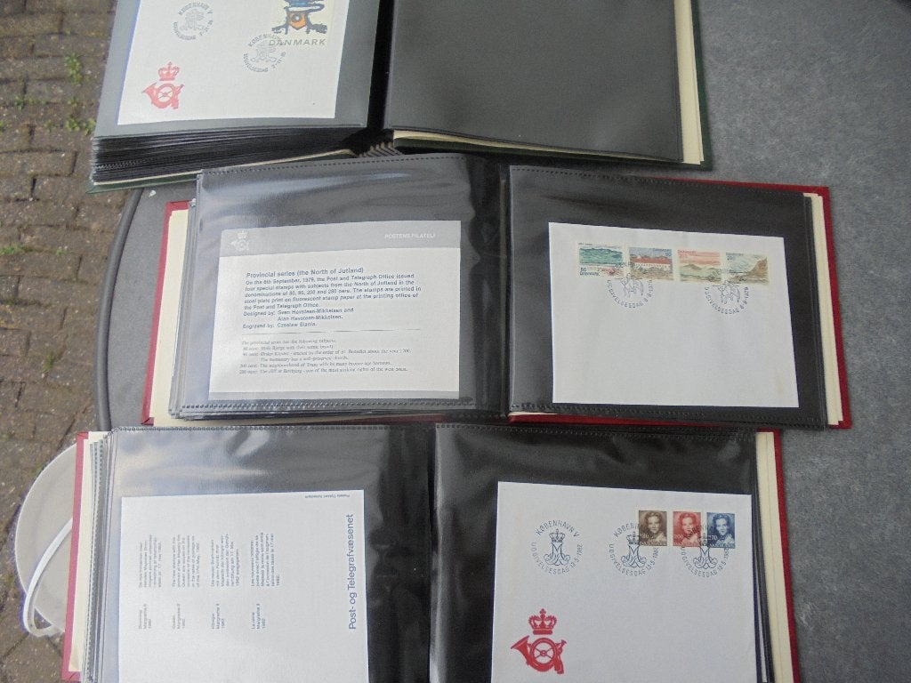 2. vervolg foto's  3 fdc albumpjes Denemarken, blanco fdc., Postzegels en Munten, Postzegels | Volle albums en Verzamelingen, Ophalen of Verzenden
