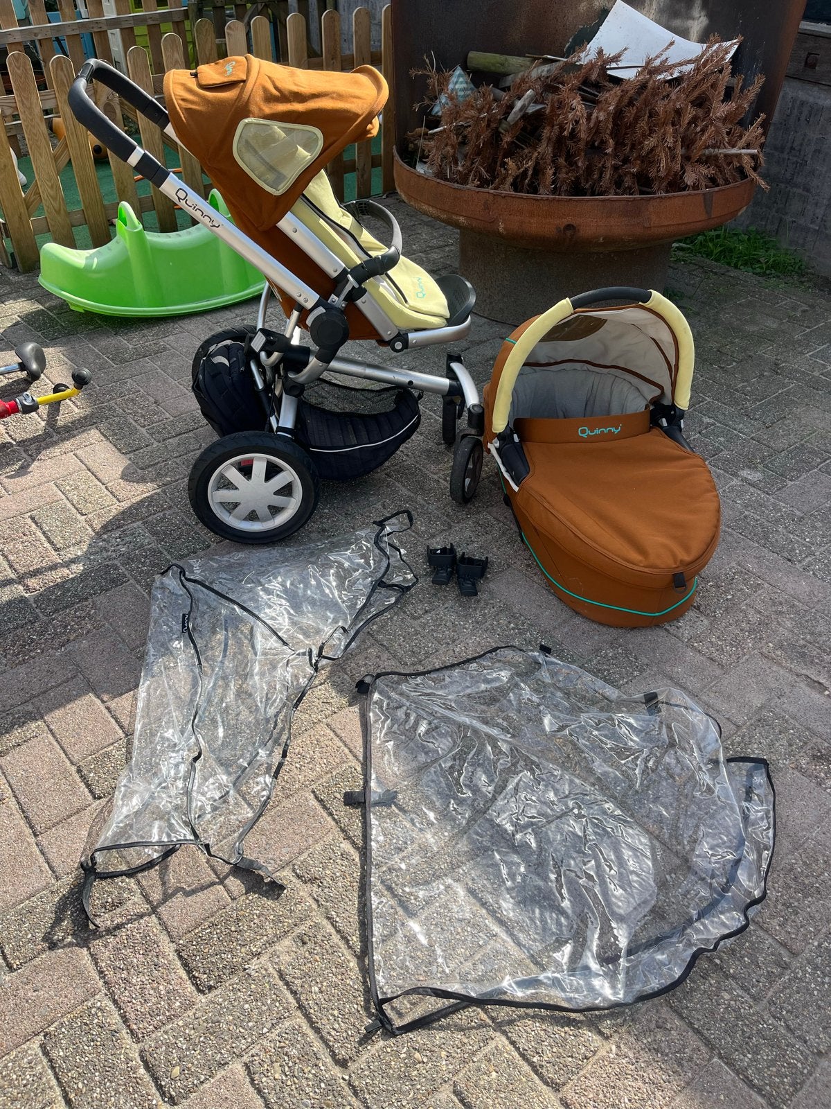 Quinny Combiwagen met reiswieg en regenhoezen, Ophalen, Gebruikt, Quinny, Combiwagen