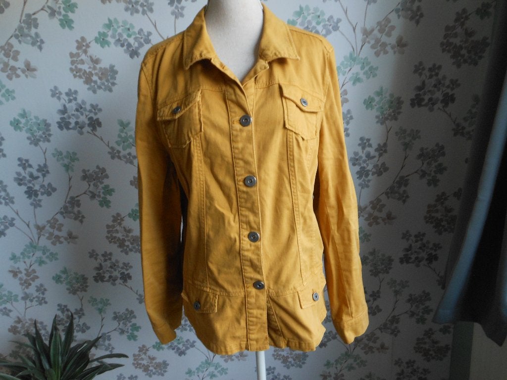 Mooi katoenen jasje, Kleding | Dames, Ophalen of Verzenden, Zo goed als nieuw, Maat 46/48 (XL) of groter, Geel