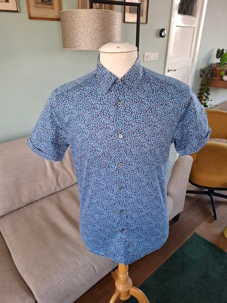 Ted baker overhemd maat M, Kleding | Heren, Overhemden, Ted Baker, Blauw, Zo goed als nieuw, Halswijdte 39/40 (M)