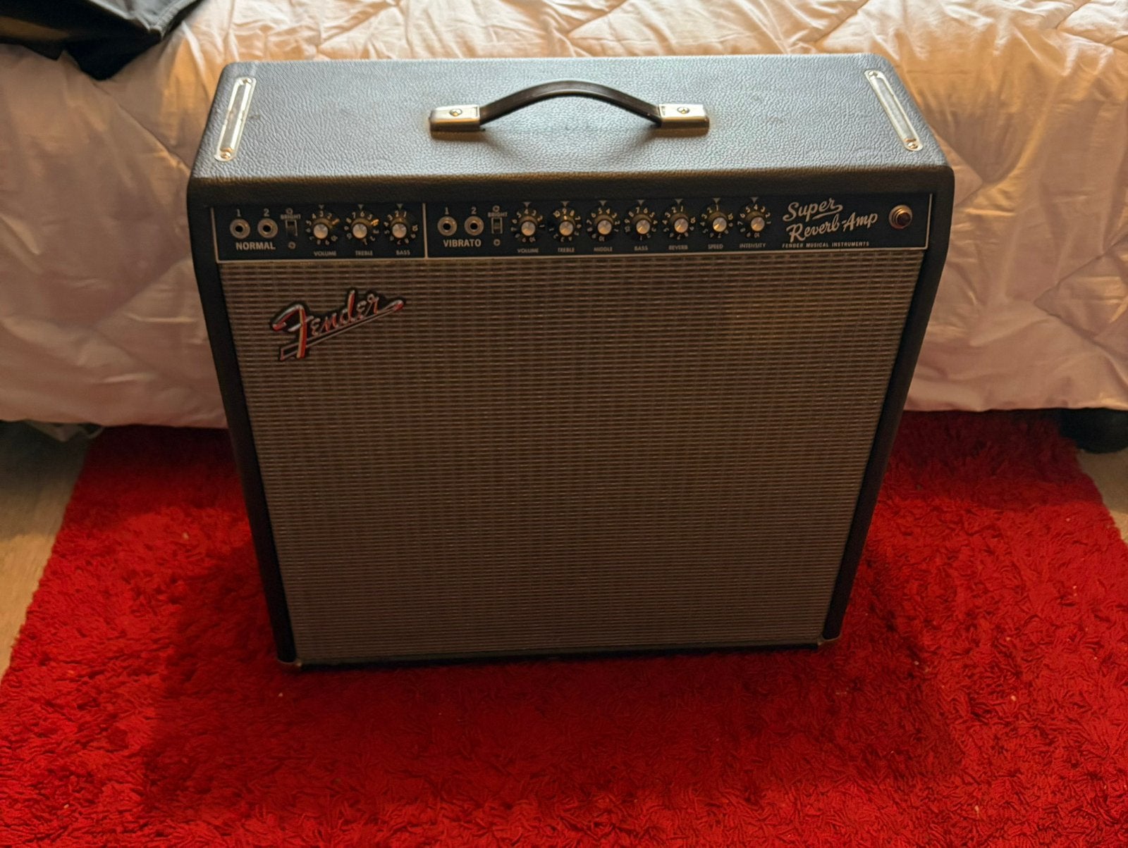 Fender super reverb-amp, Muziek en Instrumenten, Ophalen of Verzenden, Gebruikt, Gitaar, 100 watt of meer