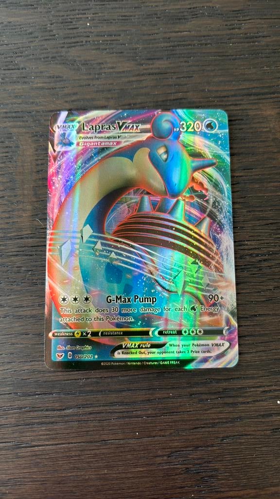 Lapras vmax, Verzenden, Zo goed als nieuw
