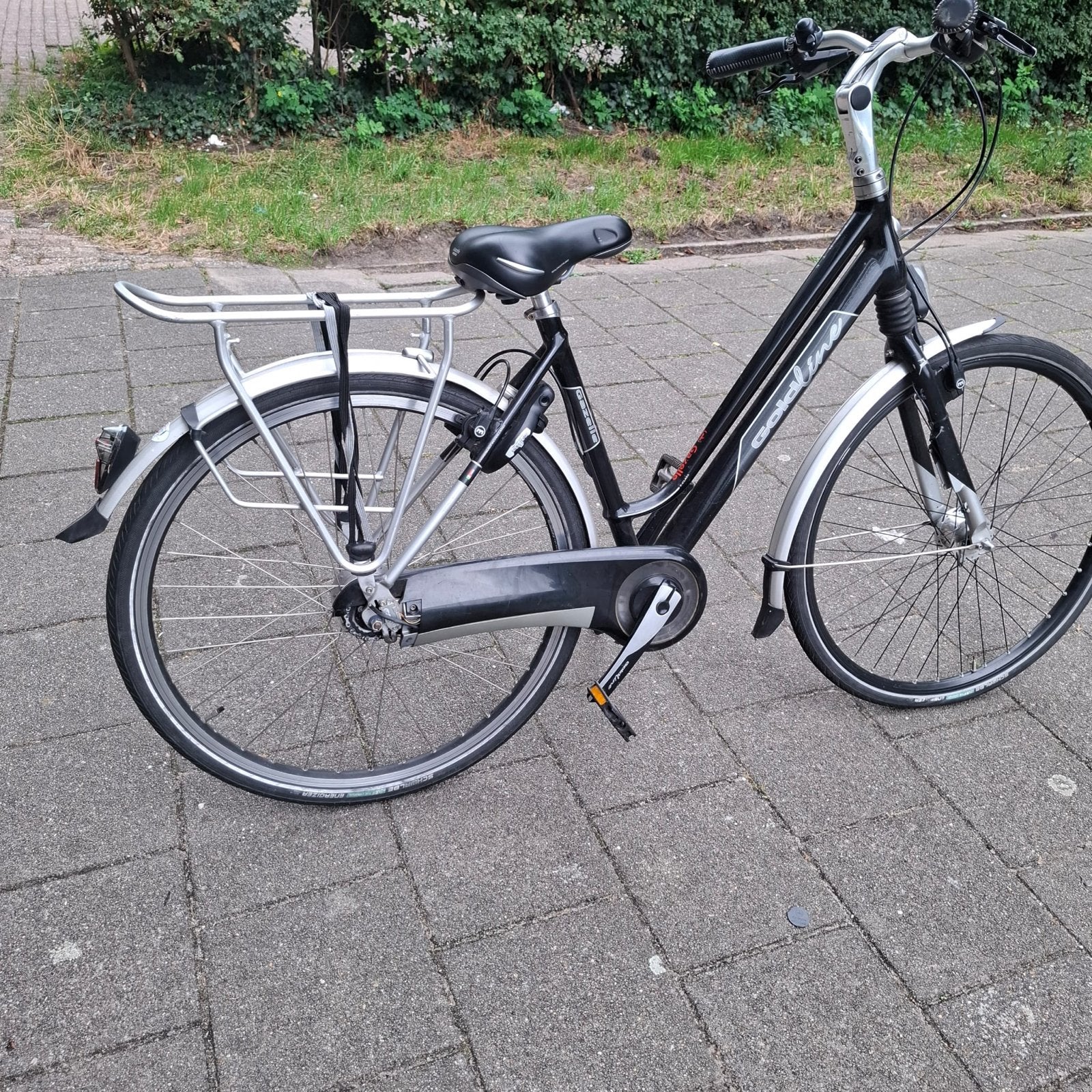 Gazelle Goldline damesfiets, 8 versnellingen, Ophalen, Velgrem, Gazelle, 53 tot 56 cm