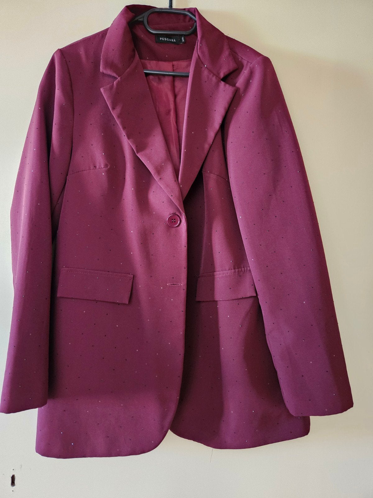 Pescara bordeaux blazer met stippen, Overige kleuren, Maat 46/48 (XL) of groter, Pescara, Nieuw