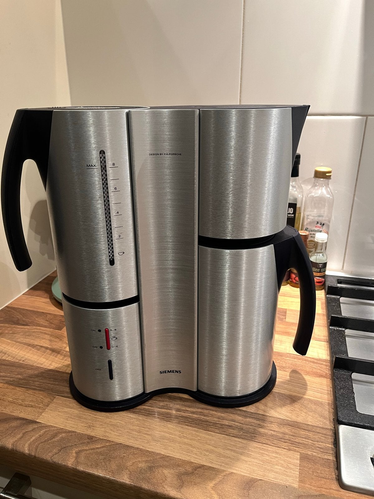 Siemens koffiezetapparaat Design by F.A. Porsche, 10 kopjes of meer, Koffiemachine, Gemalen koffie, Ophalen of Verzenden