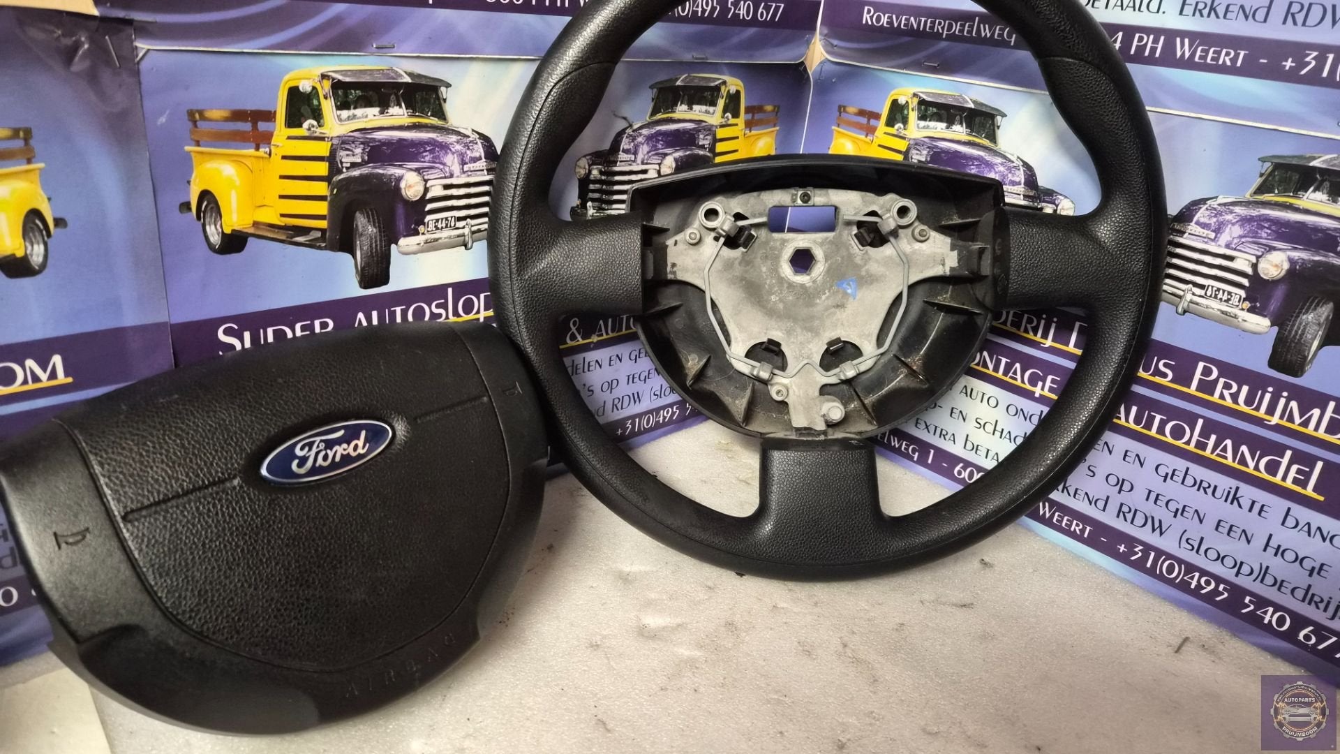 Ford Fiesta 5 JD JH Stuur+ airbag, Gebruikt, Info@ford.com, Ophalen of Verzenden, Ford