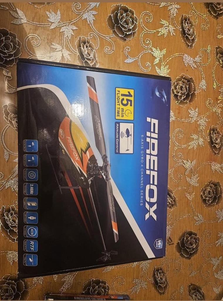 Firefox RC Helikopter 6-assige Gyro 4-kanaals RTF, Ophalen