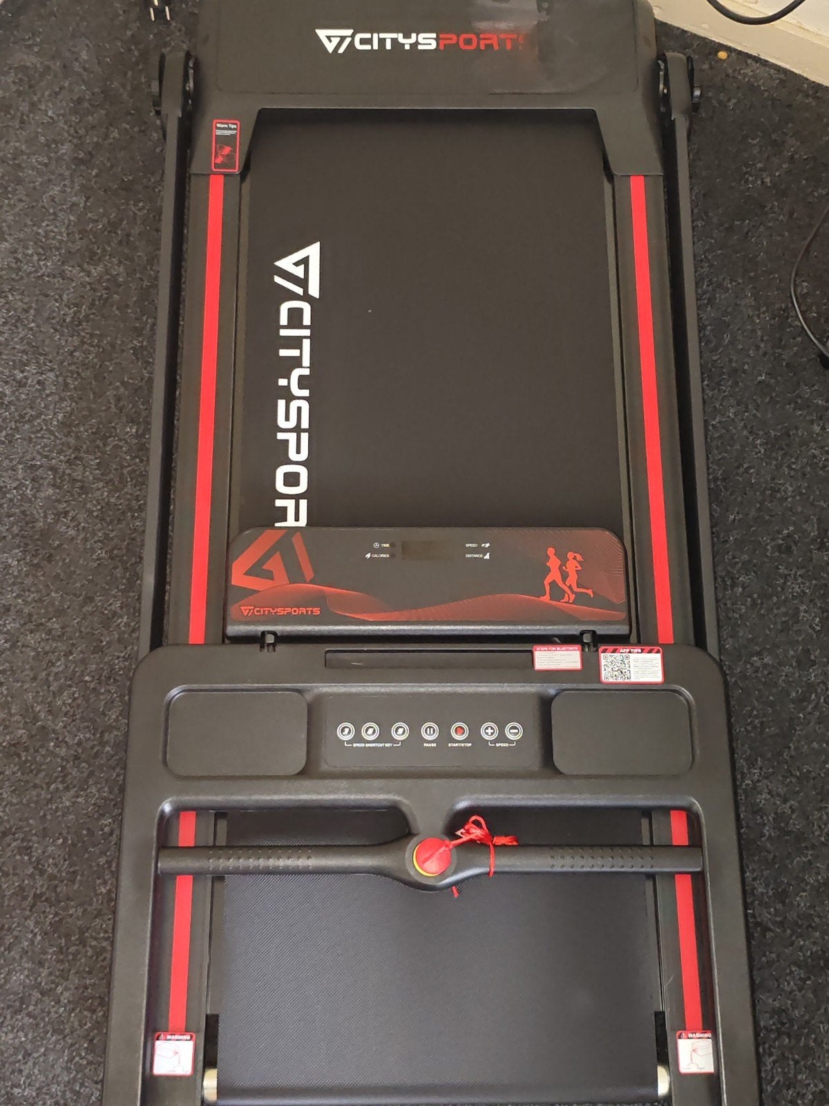 CITYSPORTS Loopband - Compact en Opvouwbaar, Sport en Fitness, Fitnessapparatuur, Ophalen of Verzenden, Zo goed als nieuw, Metaal