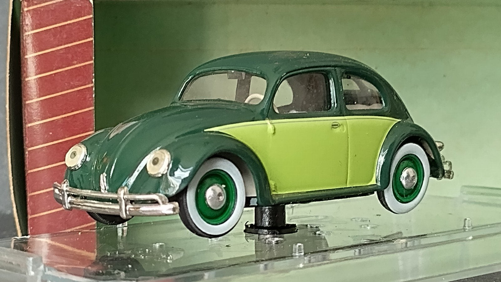 Volkswagen Vw 1200 Kever groen 1;43 Vitesse Pol, Overige merken, Auto, ., Ophalen of Verzenden