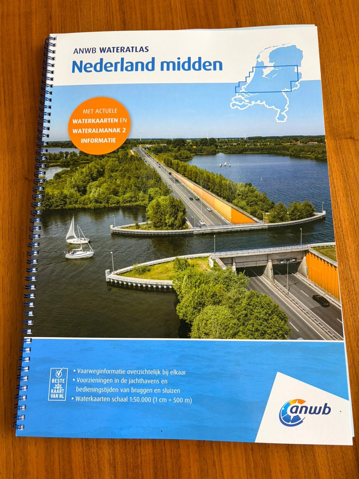 ANWB water atlas “Nederland Midden”, Ophalen, Overige atlassen, 2000 tot heden, Zo goed als nieuw