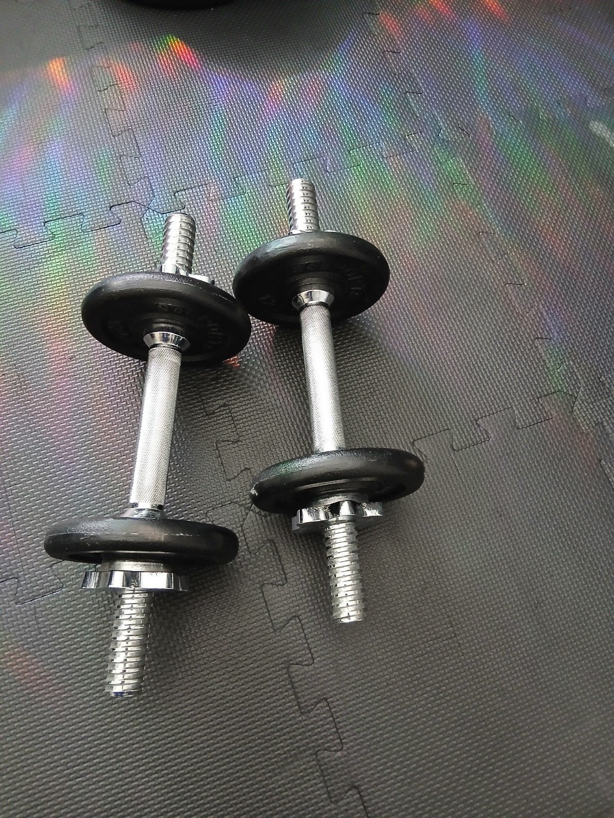 dumbell set 2x4,5 kg, Ophalen, Gebruikt, Dumbbell