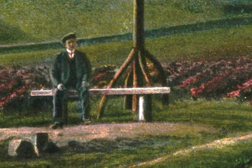 914381 Berg en Dal Gld Grenspaal Postzegel afgeweekt, Ophalen of Verzenden, 1920 tot 1940, Gelopen, Gelderland