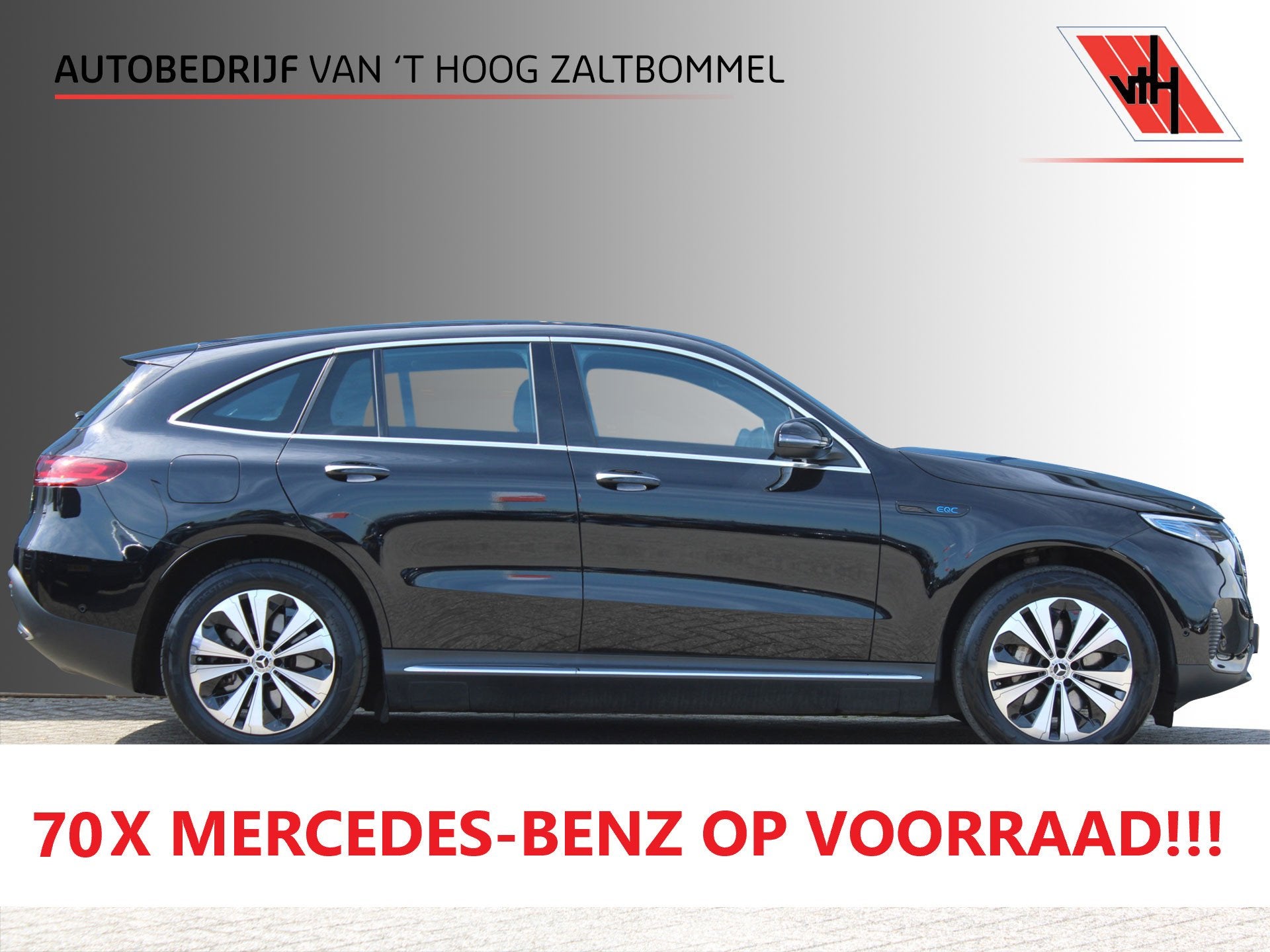 Mercedes-Benz EQC 400 4MATIC Business Solution 80 kWh <<MARG, Auto's, Automaat, Zwart, 80 kWh, 429 km