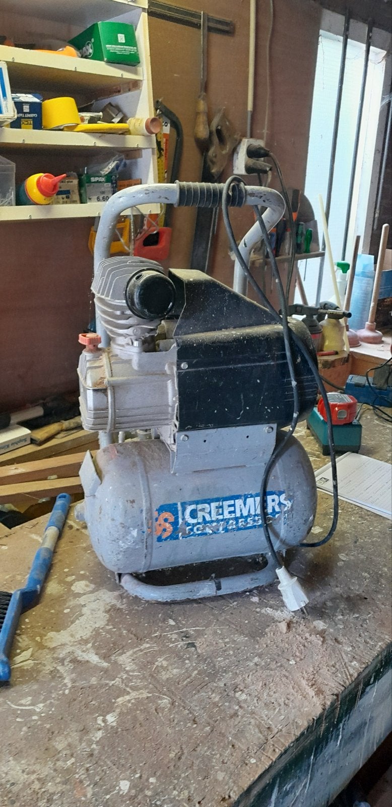 Creemers MK 105 Compressor - Gebruikt, Ophalen, Gebruikt, 6 tot 10 bar, Minder dan 200 liter/min