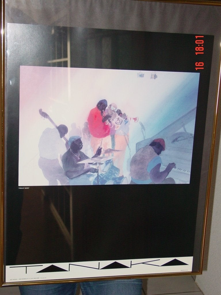 Te koop  een print van Jim Tanaka, Ophalen, 61 cm, Zo goed als nieuw, 87 cm
