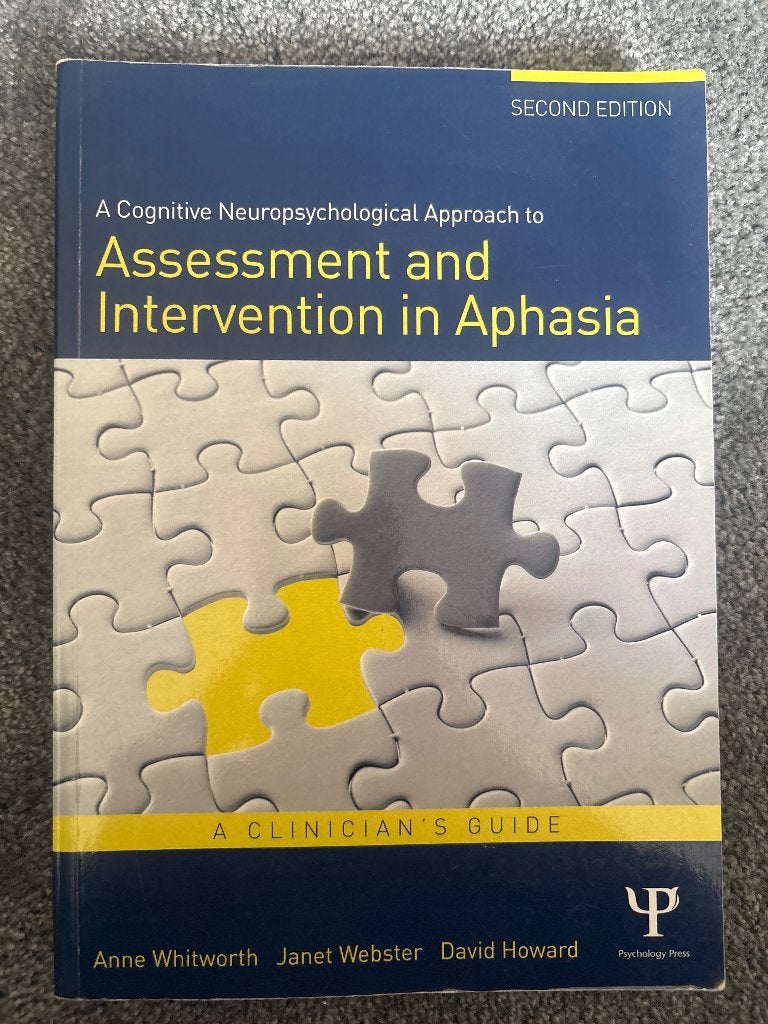 Assessment and Intervention Aphasia, Zo goed als nieuw, HBO, Ophalen of Verzenden, Anne whitworth