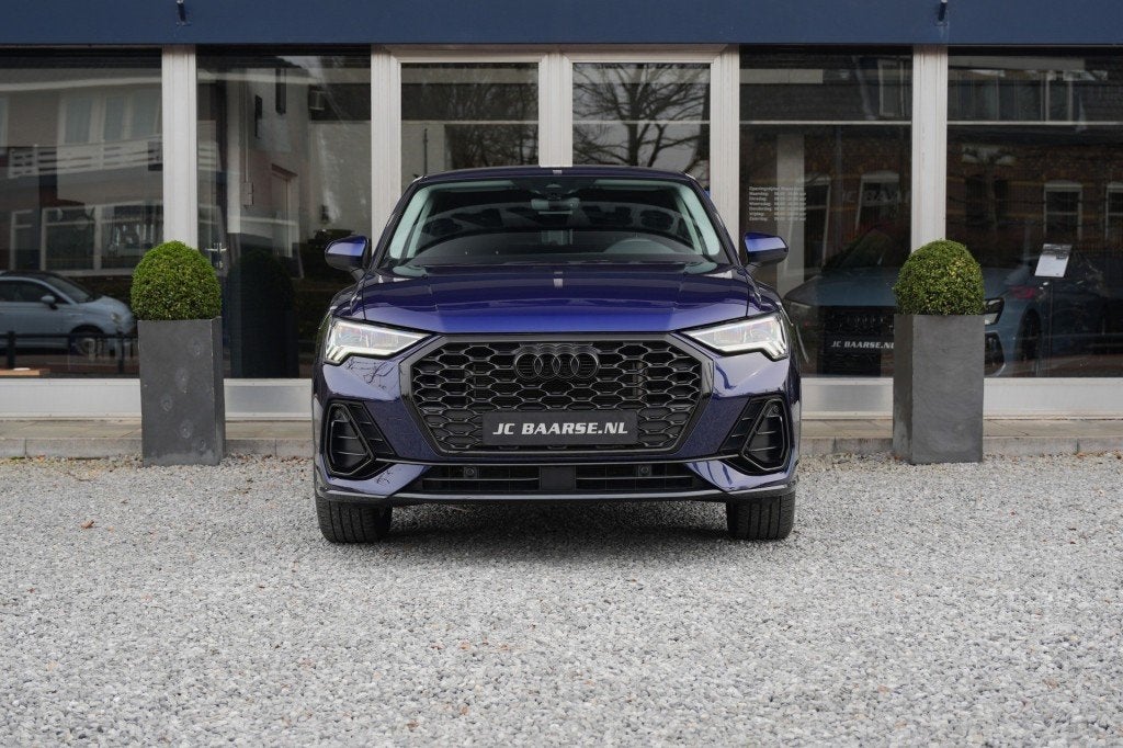 Audi Q3 SPORTBACK 45 TFSI E S EDITION/VIRTUAL/LED/STOELVERWA, Gebruikt, Met garantie (alle), Blauw, Hybride Elektrisch/Benzine