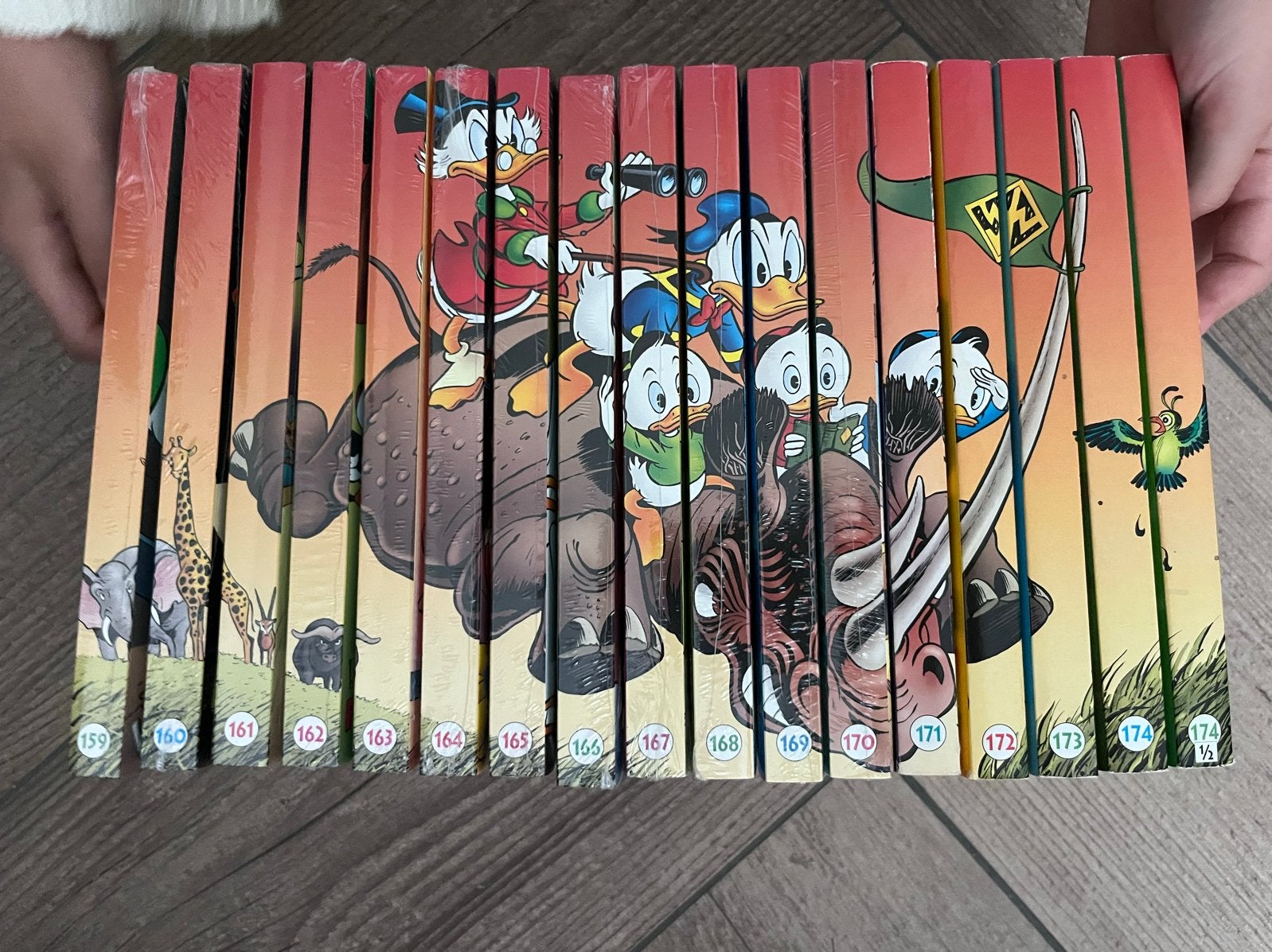 Donald Duck Pockets - Complete rugtekening (159-174 1/2), Complete serie of reeks, Ophalen of Verzenden, Zo goed als nieuw