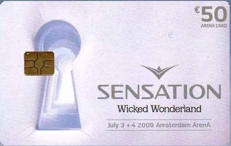 ArenA kaart A106 Sensation Wicked Wonderland 3/4 juli 2009, Ophalen of Verzenden, Nederland