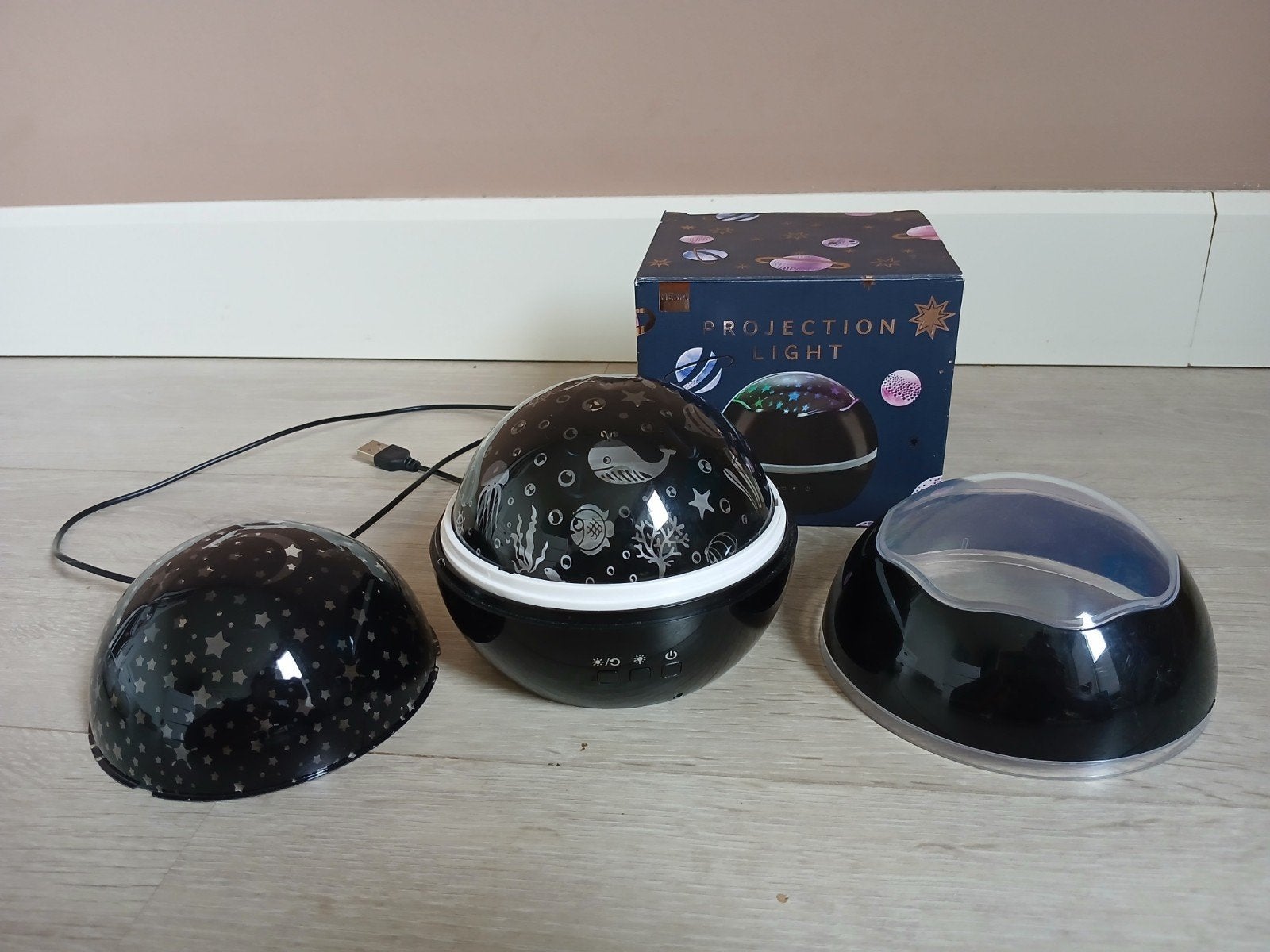 HEMA Projectie Lamp Onderwater/Sterren met 8 Lichtstanden, Ophalen, Overige materialen, Modern, Gebruikt