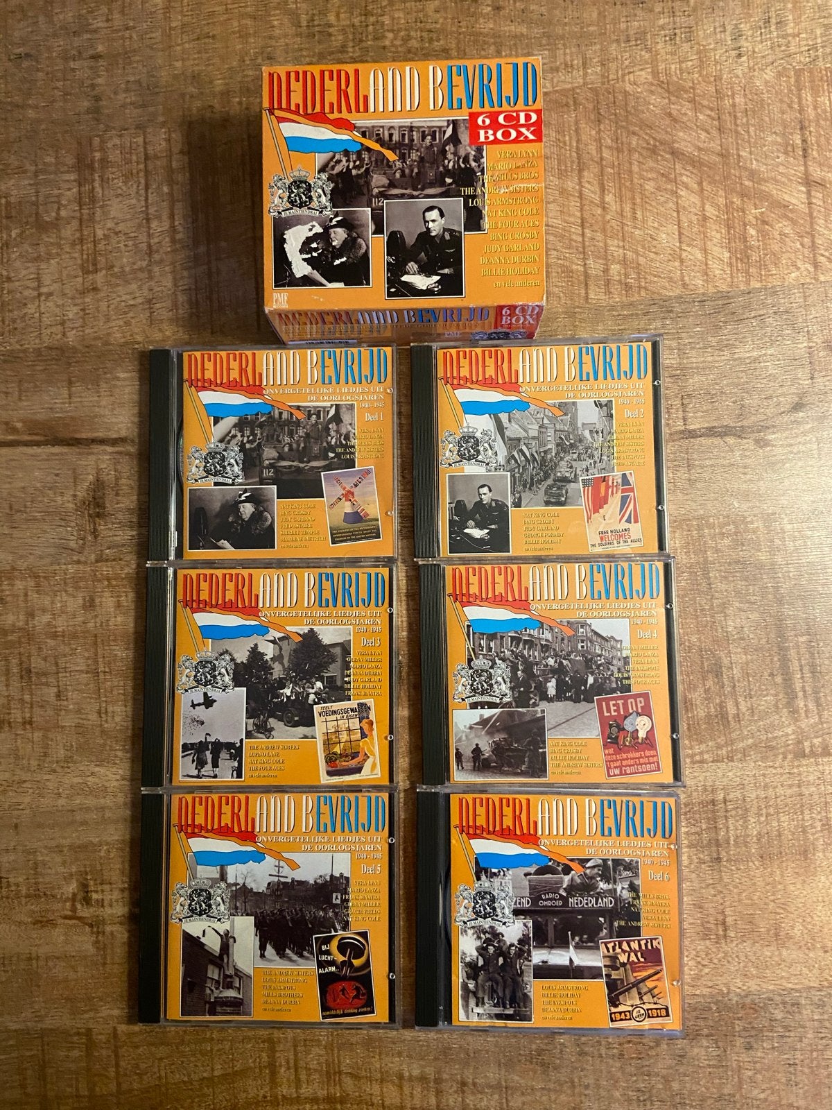 Nederland Bevrijd - 6 CD Boxset - Historische Muziek, Ophalen of Verzenden, Zo goed als nieuw, Boxset